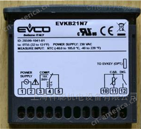 原装美控EVCO温控器EVK441N7VCBS