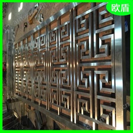 新中式别墅酒店工程304不锈钢屏风 表面光滑 支持各种颜色定制