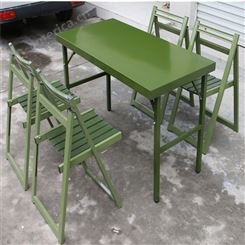 新材料折叠作业桌椅 手提式吹塑折叠桌椅 户外便携式折叠桌椅