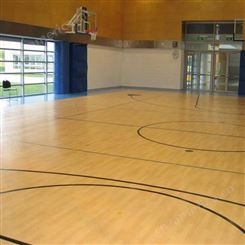室内篮球场_拓力_校园室内塑胶篮球场铺设