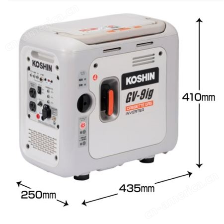 日本koshin轻小型盒式气体逆变器发电机 GV-9ig