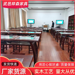 中式书法仿古临摹实木培训班辅导学生描绘拷贝台书法桌美术桌