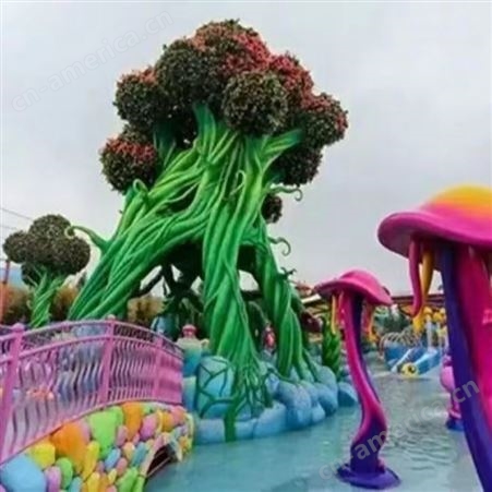广 州大型仿真树广雕厂家定制室外活动场所 水上乐园假树椰子树订做