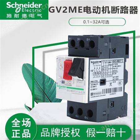 施耐德电动机保护开关GV2ME10C-08C07C16C14C20C21C22C马达断路器