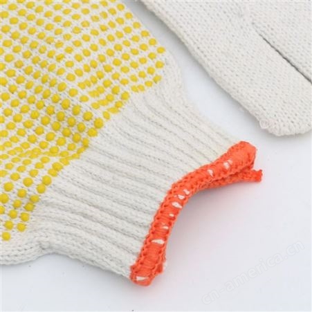 耐牌安防 PVC胶点 防滑耐磨棉纱线手套 支持定制