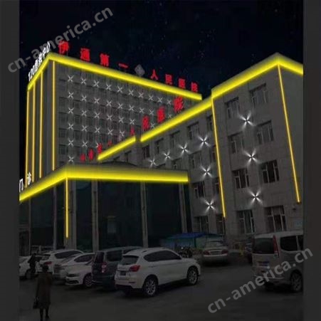 北京博雅广告基地楼体楼顶亮化设计制作安装