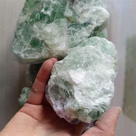 石诚矿产萤石 绿色萤石原矿 萤石颗粒 工艺雕刻用萤石块