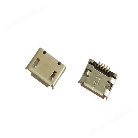 厂家供应 贴 micro usb 插座/沉板 USB插板母座 5.9脚距插板母座