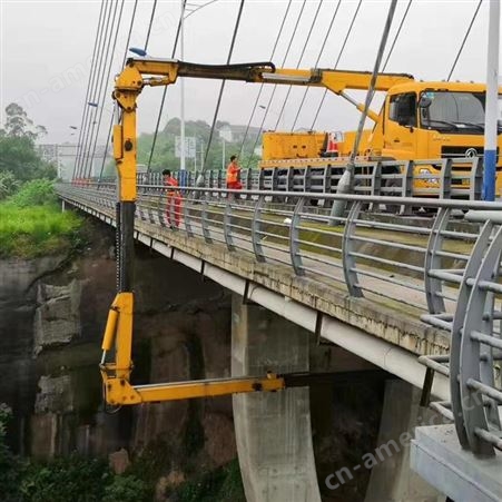 桥梁检测机 路桥养护专用车售后服务 22米臂架式桥检车 广东桥宇