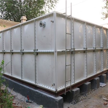 世云 生产装配式玻璃钢消防水箱 楼顶储水SMC模压 厚度支持定制