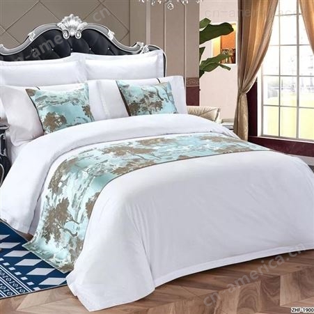 酒店套件床上用品四件套高级提花面料被单枕套 厂家批发定制