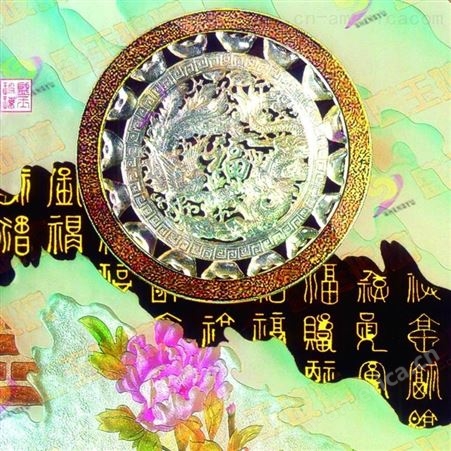 上海玉娇艺术玻璃画 压花玻璃