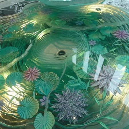 水景玻璃加工上海玉娇艺术玻璃加工
