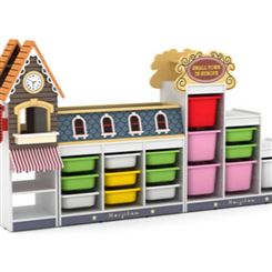 梦航玩具白云区幼儿园蒙氏教具柜子儿童玩具置物架简易多层储物柜