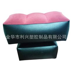 PVC充气凳子 充气植绒沙发 充气圆形沙发 充气方形凳子
